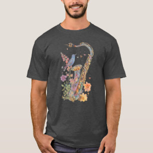 Whimsical Harmony Dreamy Saxophone Serenade T-Shirt