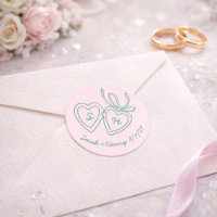 Whimsical Heart Locket Doodle Sketch Modern CUSTOM