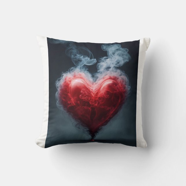 Whimsical heart of smoke pillow - Dreamy comfort (Front)