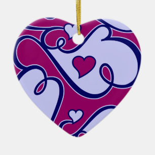 Whimsical Hearts ornament