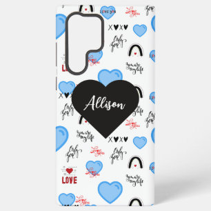 Whimsical Hearts, Stars & Rainbow Dreamscape Samsung Galaxy Case