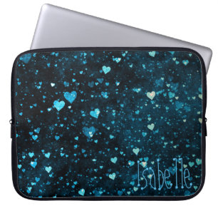 Whimsical Hearts Universe Cosmic Personalised Laptop Sleeve