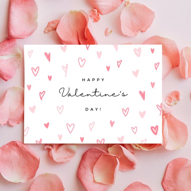 Whimsical Hearts Valentine's Day Postcard (Creator Uploaded)
