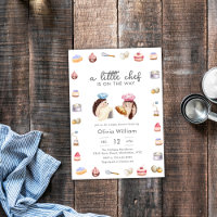 Whimsical Hedgehog Little Chef Baker Baby Shower