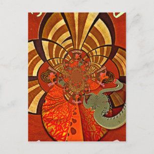 Whimsical Heights: Beautiful Funny Giraffe African Postcard