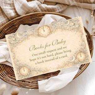 Whimsical Heirloom Baby Shower Books for Baby Enclosure Card