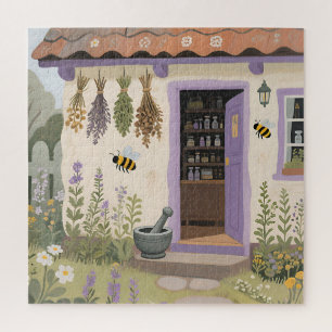 Whimsical Herb Cottage Garden Jigsaw Puzzle