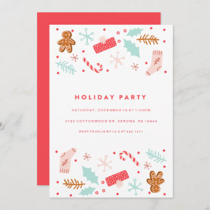 Whimsical Holiday Party Invitation
