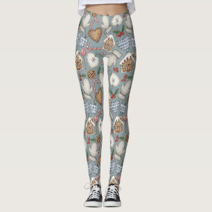 Whimsical Holiday Treats & Winter Mittens (2) Leggings