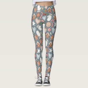 Whimsical Holiday Treats & Winter Mittens Leggings