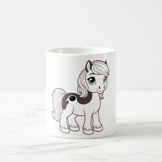 Whimsical Horse Mug (Center)