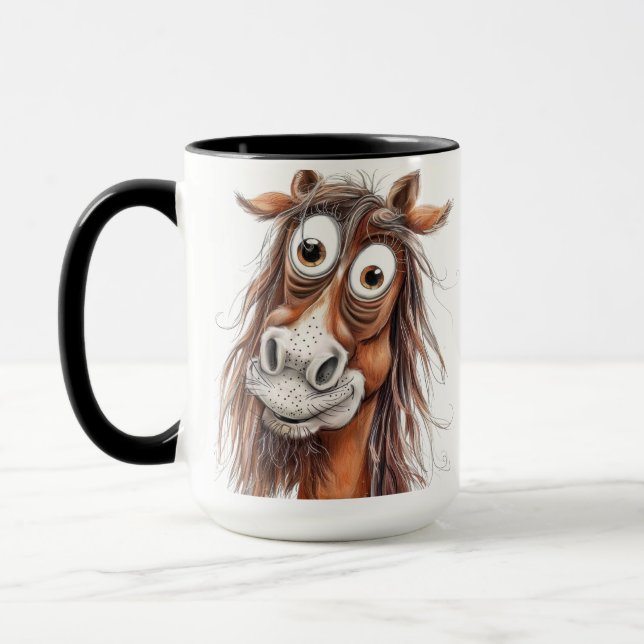Whimsical horse mug (Left)