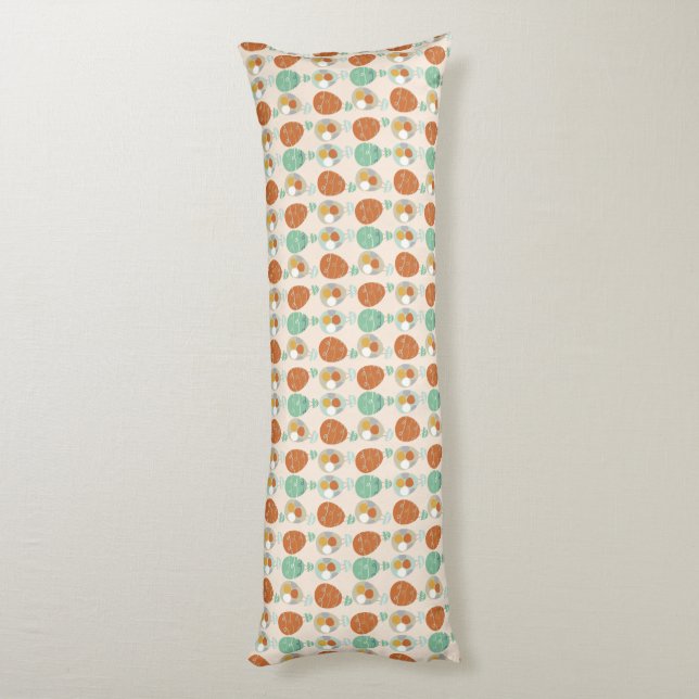 Whimsical Hot Air Balloons Body Cushion (Back (Vertical))