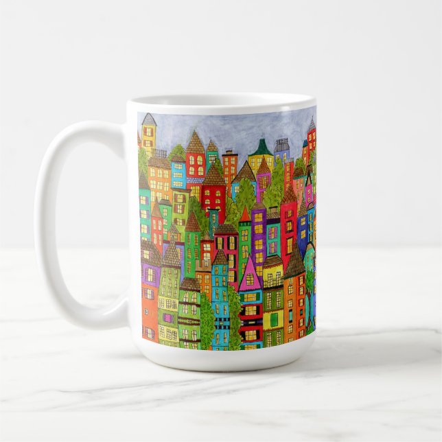 Whimsical House Coffee Mug (Left)