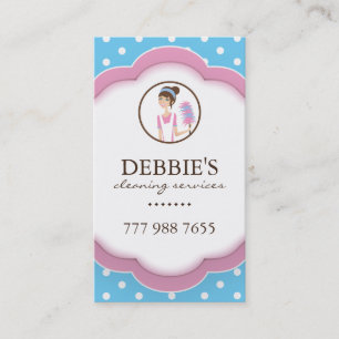 Whimsical Housekeeper Business Card