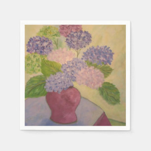 Whimsical Hydrangeas Napkin