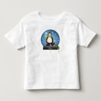 Whimsical Ice Skating Penguin Snowglobe  