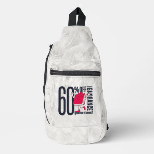 Whimsical Ignorance Is Banned Educational Sling Bag