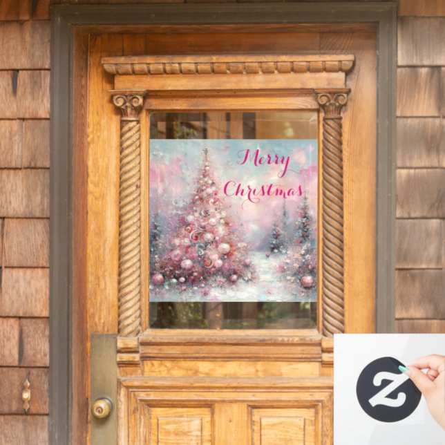 Whimsical Impressionistic Christmas Tree (Home Door)