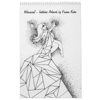Whimsical - Inktober Artwork by Fionna Kuhn Calendar