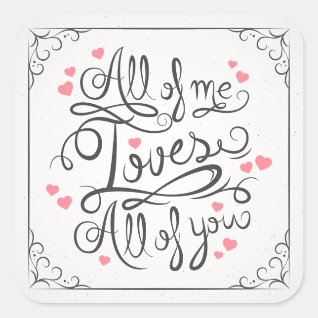 Whimsical Inspirational Love Quote Sticker Seal (Front)