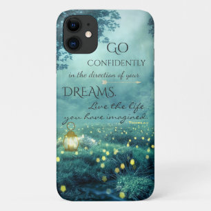 Whimsical Inspiring Dreams Quote iPhone 11 Case