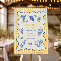 Whimsical Italian La Dolce Vita Bridal Shower