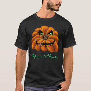 Whimsical Jack-O-Lantern Fall Ya'll T-Shirt