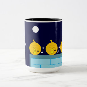 Whimsical Jack-o'-Lanterns: Two-Tone Coffee Mug