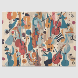 Whimsical Jazz Tissue Paper