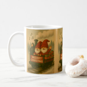 Whimsical Jolly Gnomes Musical Express II Coffee Mug