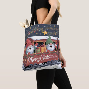 Whimsical Jolly Gnomes Musical Express Tote Bag
