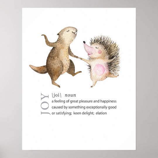 Whimsical Joy Definition Poster Zazzle Com Au