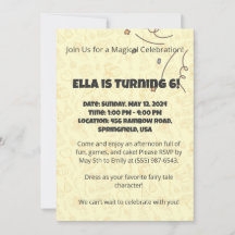 Whimsical Kids' Birthday Invitation
