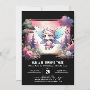 Whimsical Kids Fairy Birthday Invitation