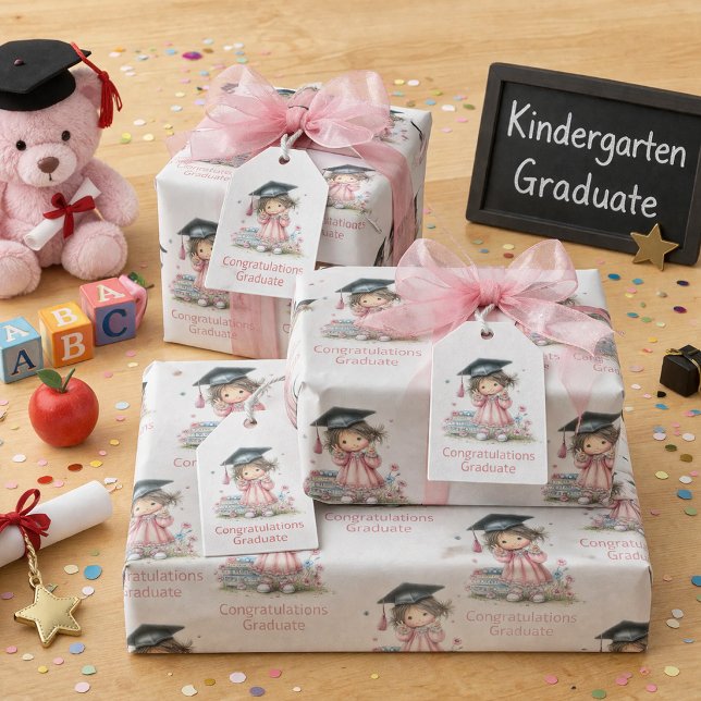 Whimsical Kindergarten Graduation Celebration  Gift Tags (Creator Uploaded)