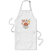 Whimsical Kitchen Scene with “Let’s Cook” Text –