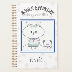 Whimsical Kitty & Kawaii Pup Daily/Monthly Planner