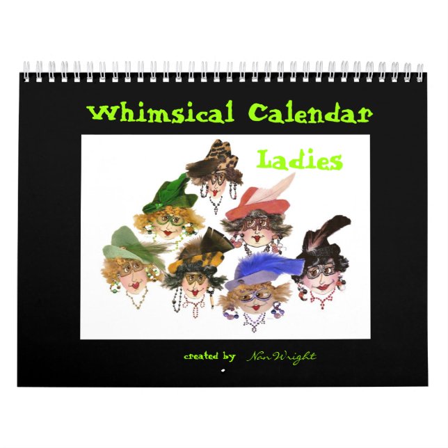 Whimsical Ladies Calendar (Cover)