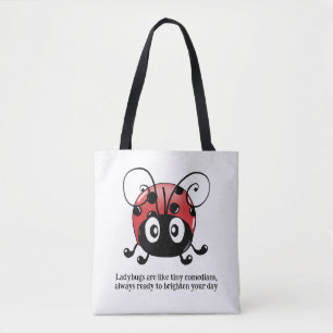 Whimsical Ladybug Garden Tote - Tiny Comedians Bag