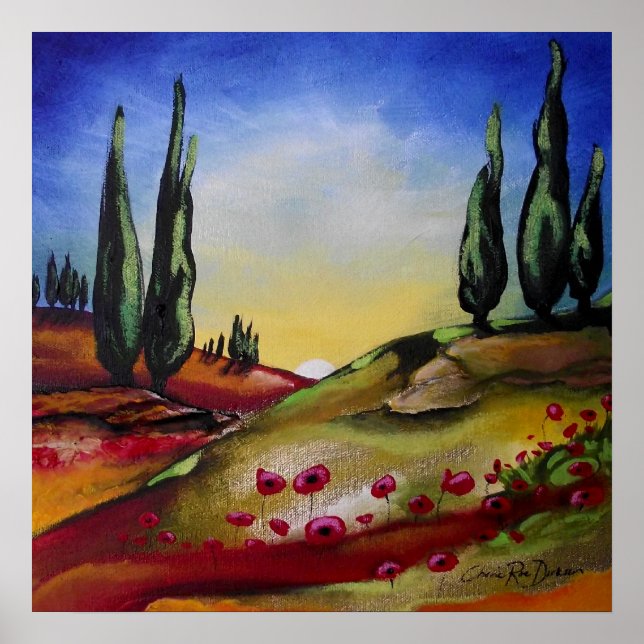 Whimsical Landscape Poster (Front)