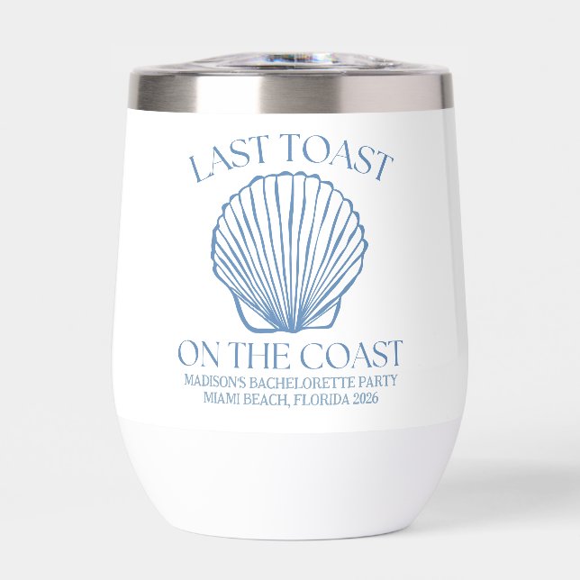 Whimsical Last Toast On The Coast Blue (Front)