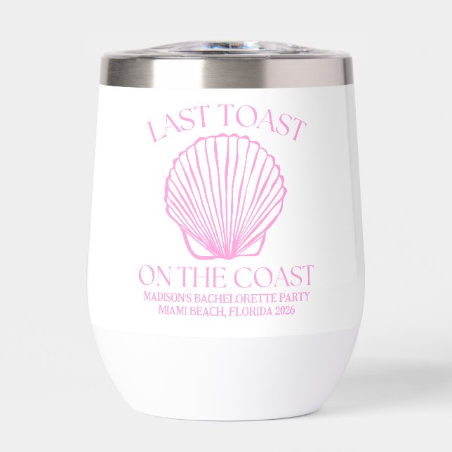 Whimsical Last Toast On The Coast Pink (Front)