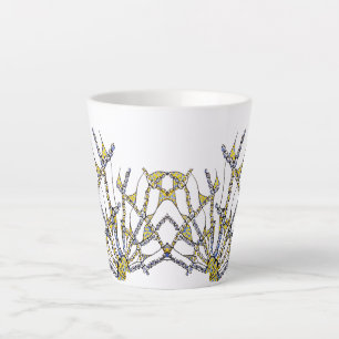 Whimsical Latte Mug (Doodle - Hand-drawn)