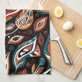 Whimsical Leaves Tea Towel