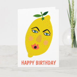 Whimsical Lemon Custom Card