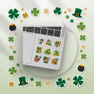 Whimsical Leprechaun Lucky Shamrock Set