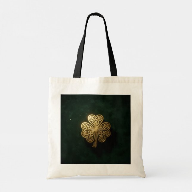 Whimsical Leprechaun Pot of Gold Tote Bag (Back)