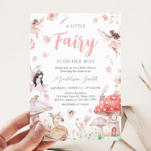 Whimsical Little Fairy Baby Shower Invitation