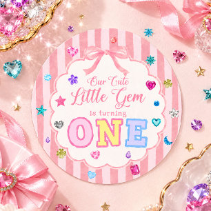 Whimsical Little Gem Birthday Sticker